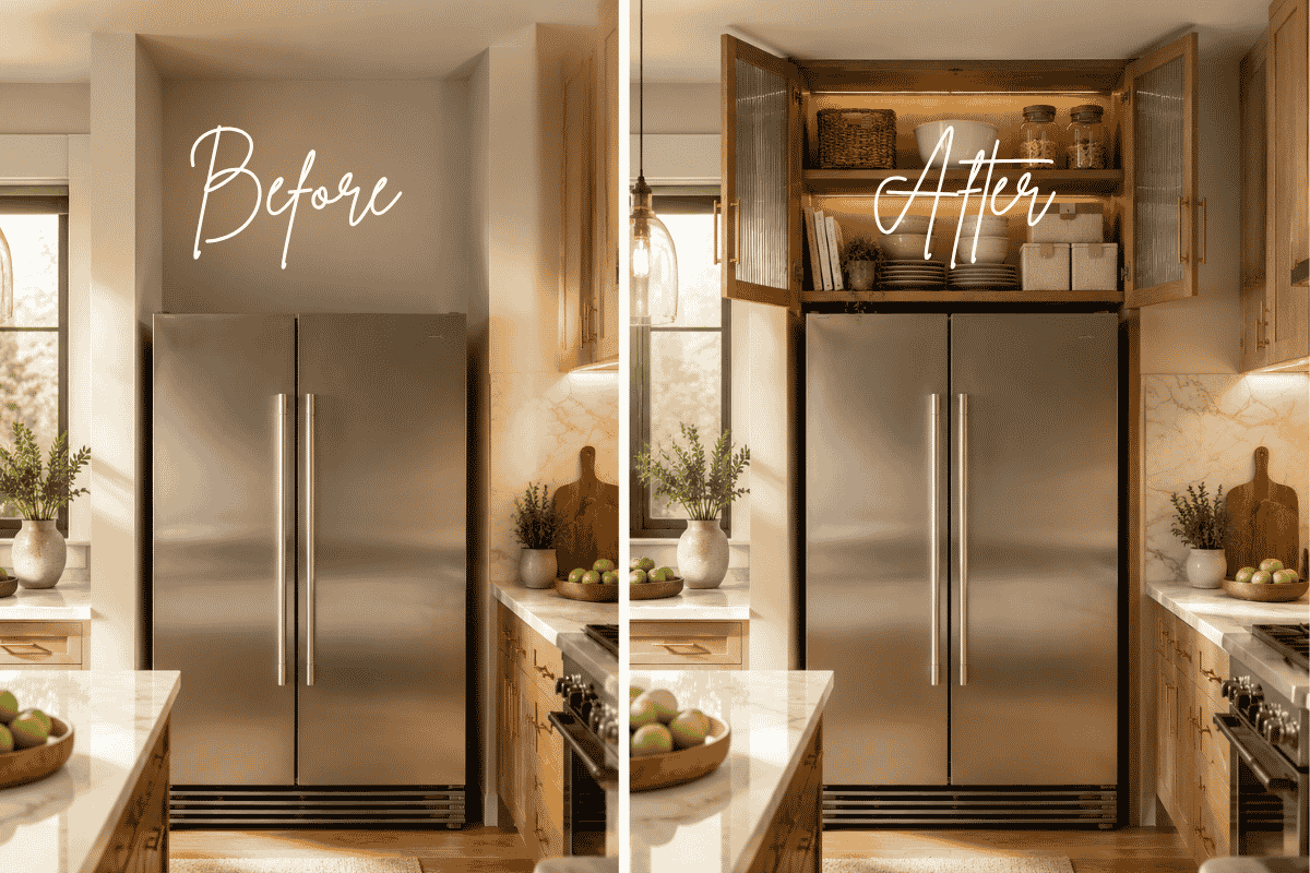 Above Fridge Storage Ideas for Small Kitchens