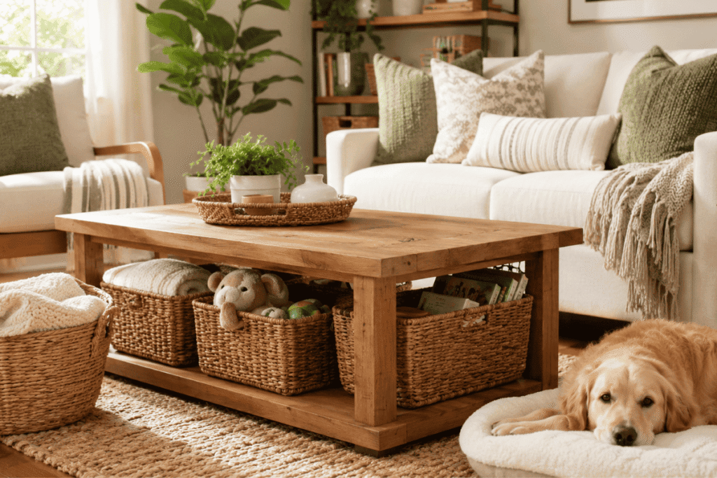 Baskets to hide everyday clutter