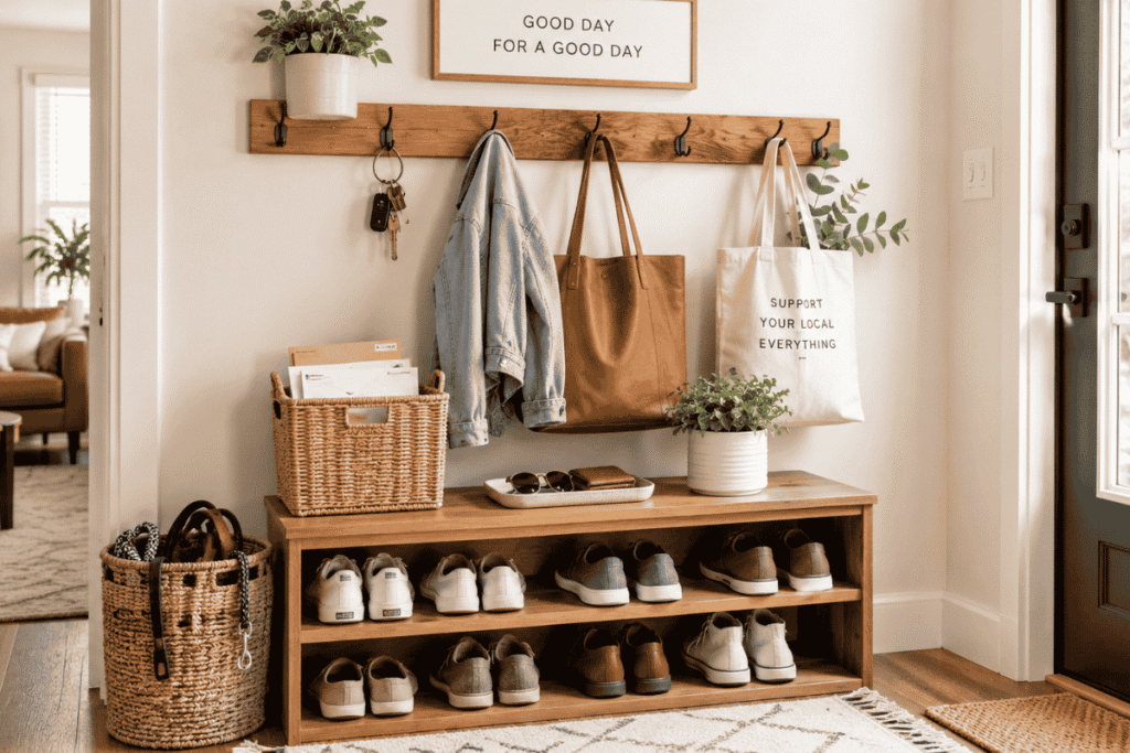 Small entry way drop zone