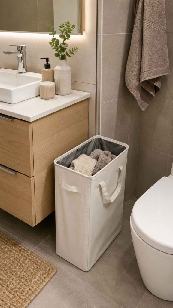 Bathroom Hamper Storage System