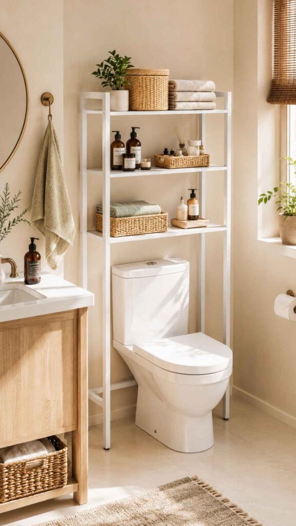 Over-Toilet Small Bathroom Storage Units