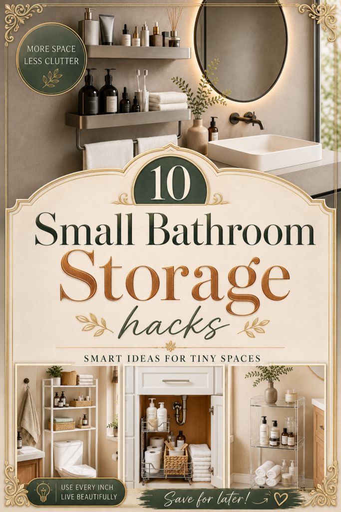 Small Bathroom Storage hacks