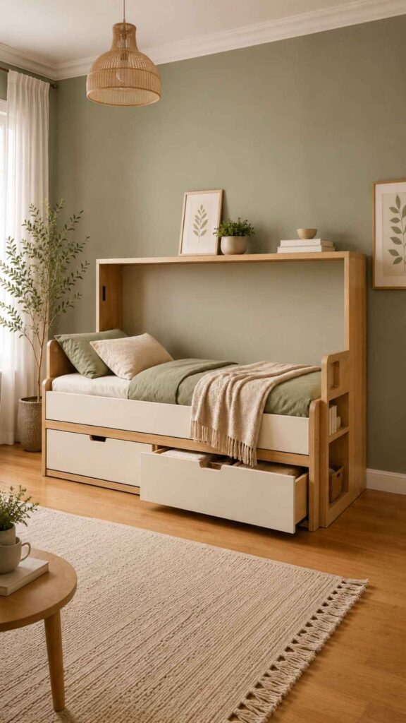 Murphy Daybed with Built-In Storage