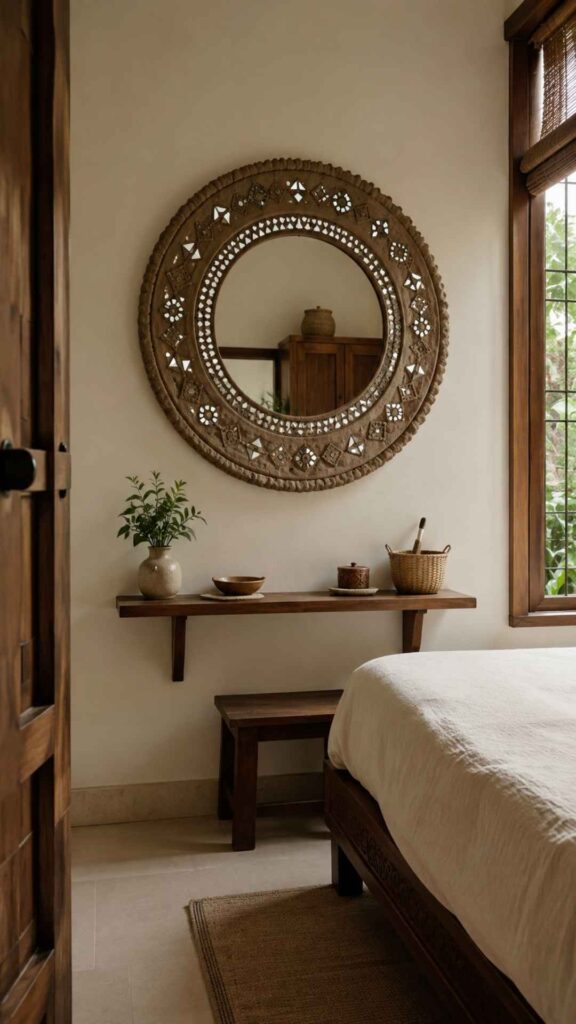 Mud-Framed Mirror