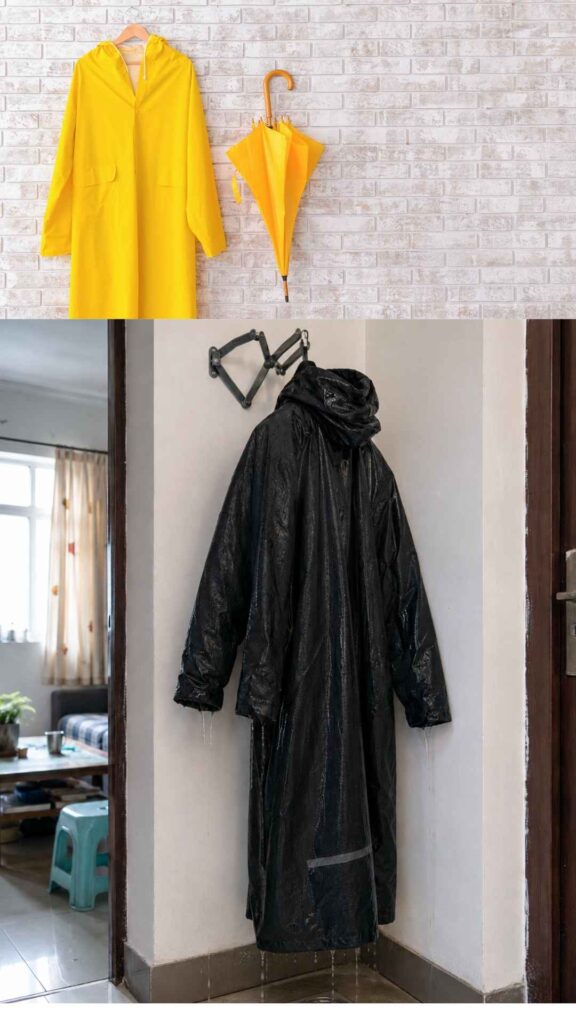 Foldable Hooks for Raincoats