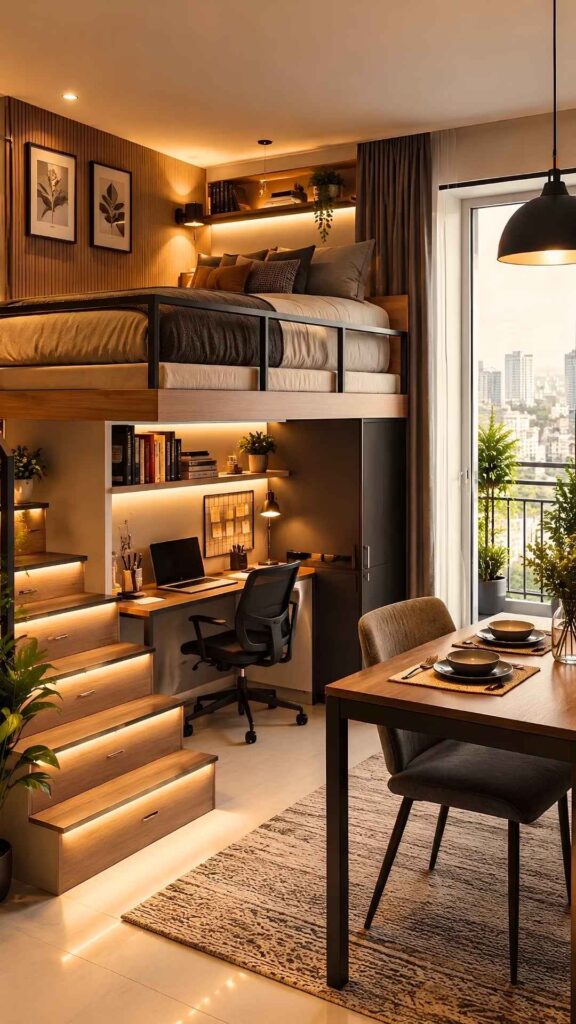 Three-in-One Small Bedroom