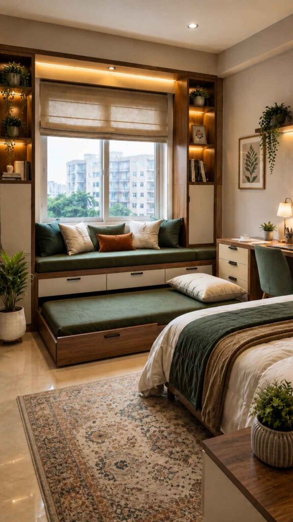 Window Pull-Out Bed