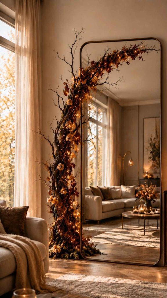 Fall Decor Ideas - Autumn Mirror Portal