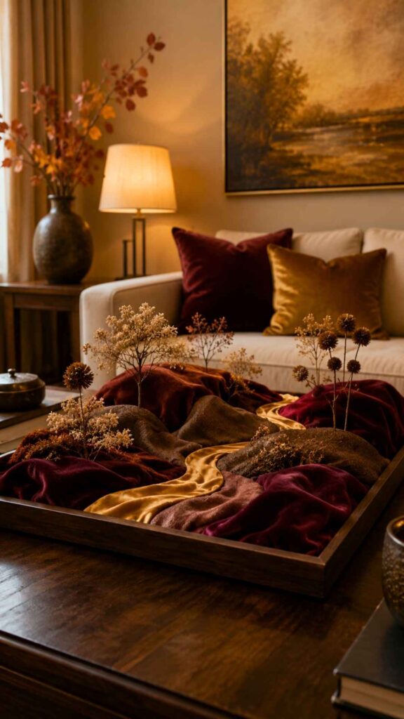 Fall Decor Ideas - Velvet Autumn Landscape