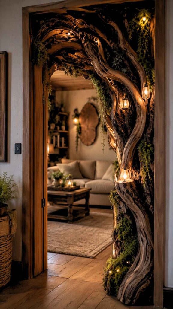 Inside the Tree Door Frame