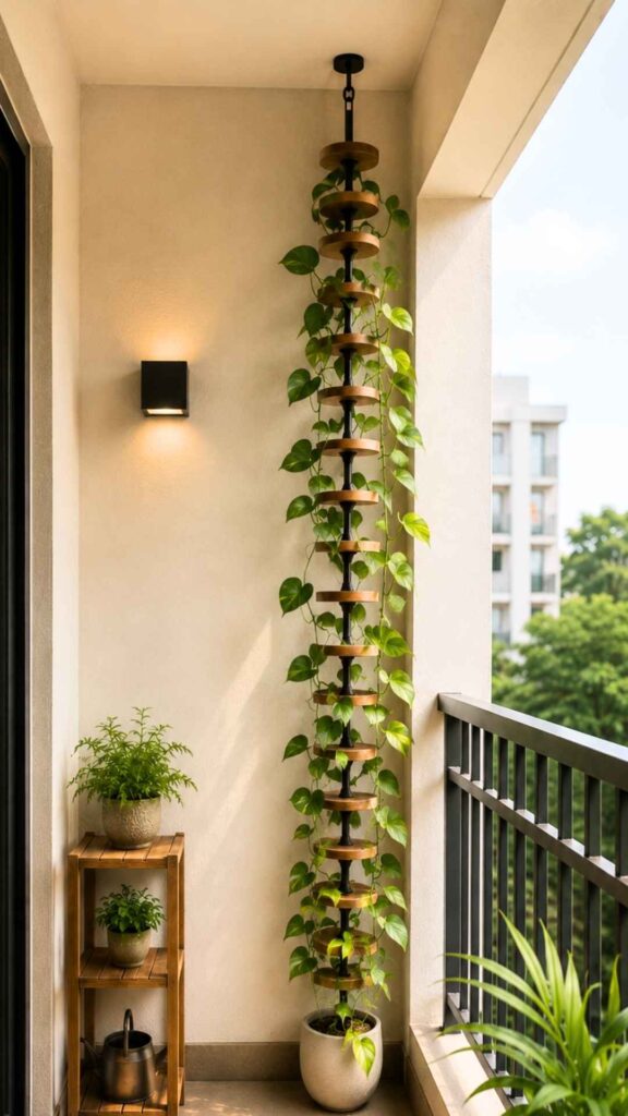 Corner-Hanging Pothos Trellis