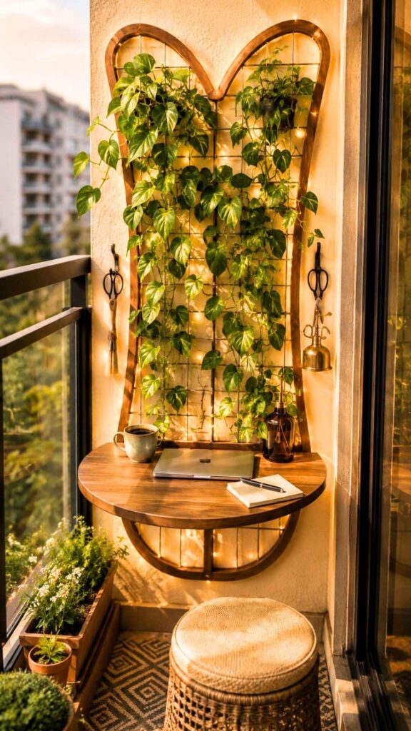 Fold-Down Café Table Trellis