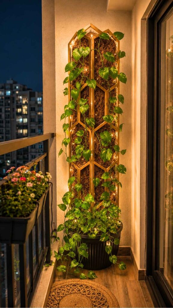 Illuminated Trellis Tower