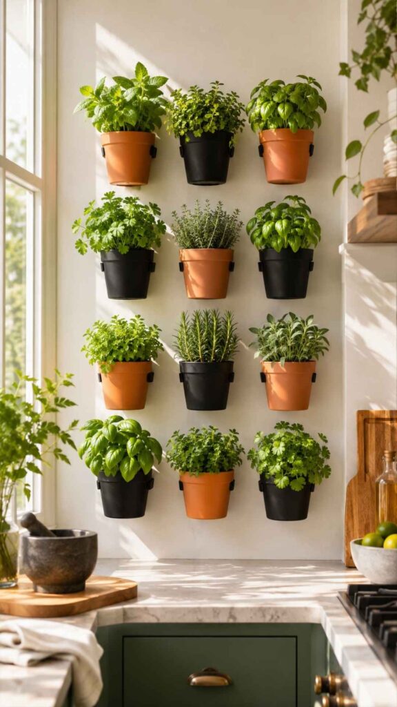 Sunlit Vertical Garden