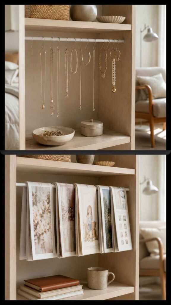 Jewellery and Book Hanging Rail