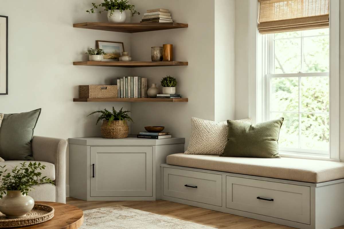 Create a Happy Corner with These 10 Small Space Storage Ideas