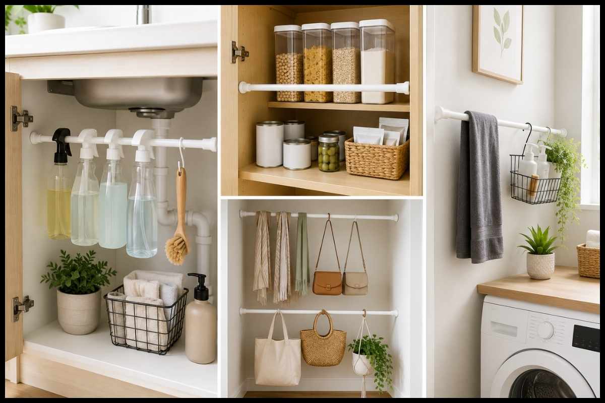 Small-Space Storage Hacks: 10 Unexpected Uses for Tension Rods