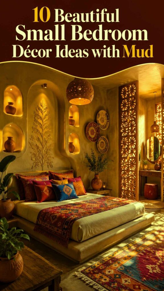 Beautiful Small Bedroom Décor Ideas with Mud
