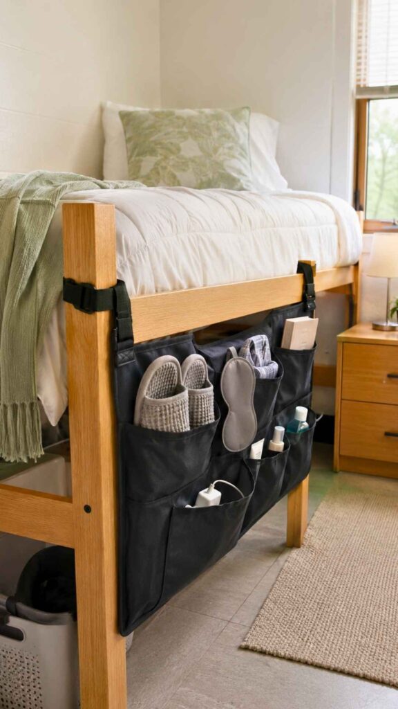 Hang an Organizer Beside the Bed
