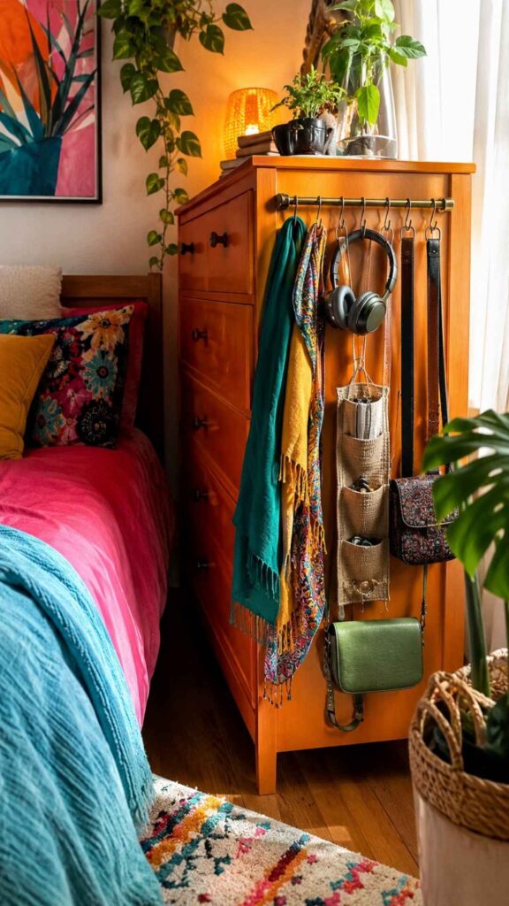 Side of a Dresser Into Storage
