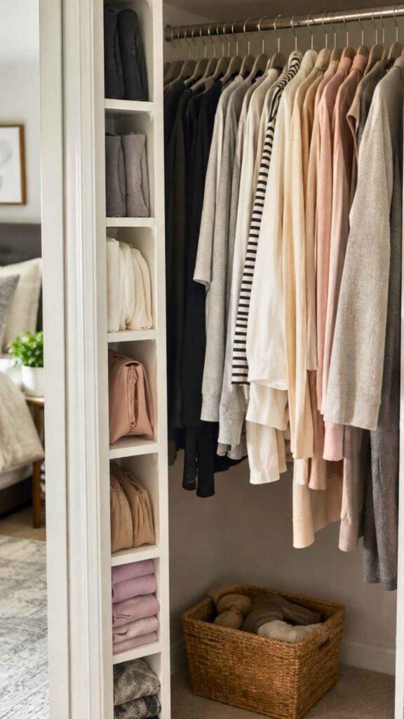  Narrow Side Walls Into Clothing Shelves