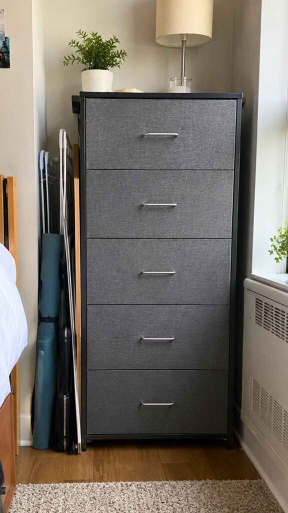  “Flat-Stuff Garage” Behind the Dresser