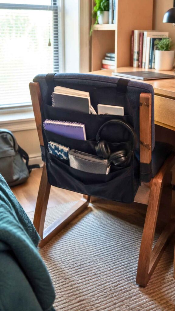 Back of Your Desk Chair Into Storage