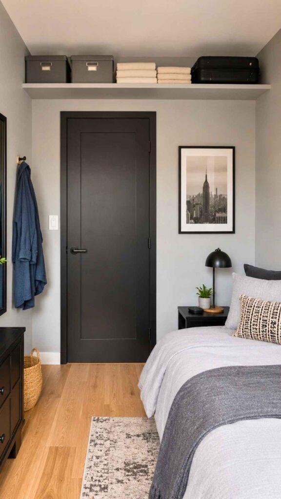 Shallow Shelf Directly Above the Bedroom Door