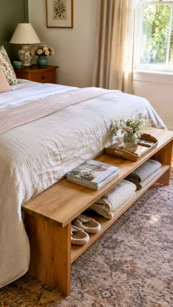 Footboard a Slim Storage Zone
