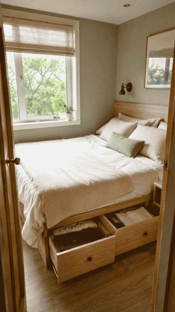 Build Storage Around the Bed