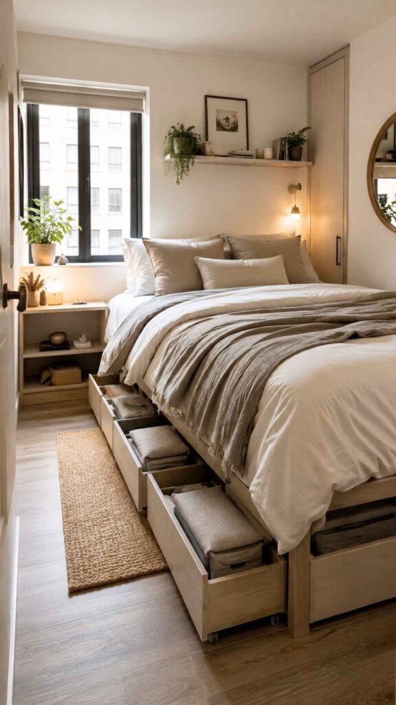 Use the Most Common Hidden Space: Under the Bed