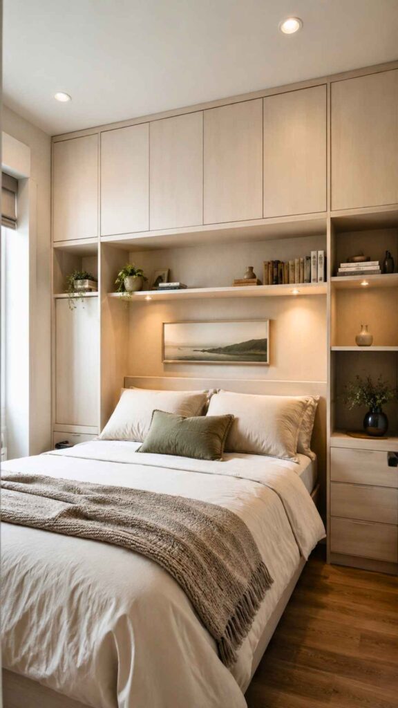 Build Storage Around the Bed