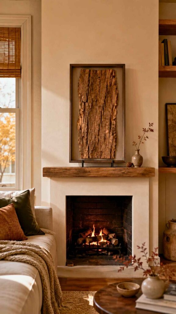 Frame Tree Bark as Rustic Autumn Artwork