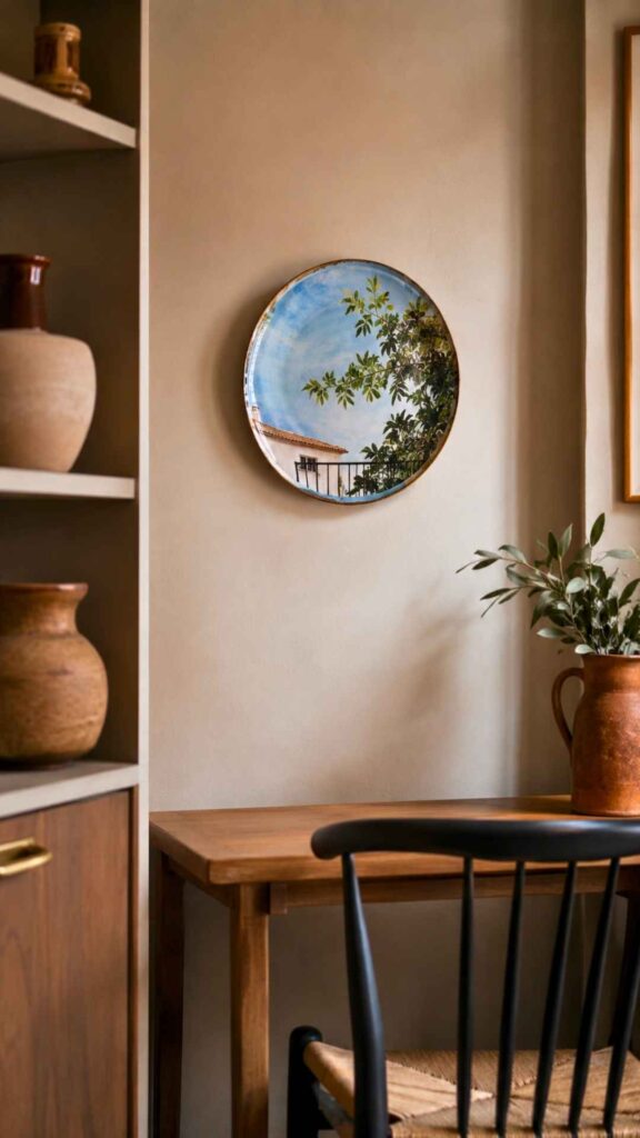 Pottery Plate Painting Ideas for a “False Window” Corner