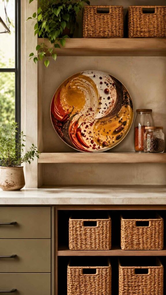 Pottery Plate Painting Ideas That Complete a Storage Zone