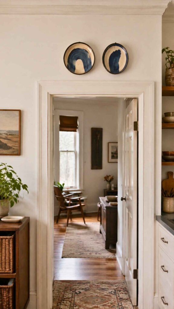 Pottery Plate Painting Ideas for the Space Above a Door