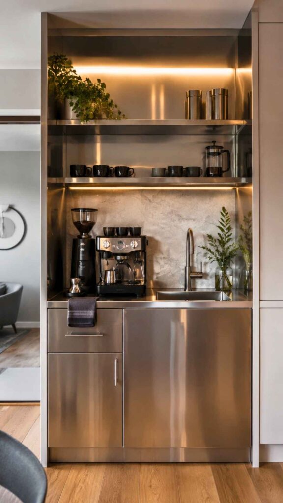 Sleek Steel Brew Bar
