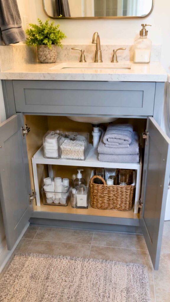 Add Two-Level Storage with a Half Shelf