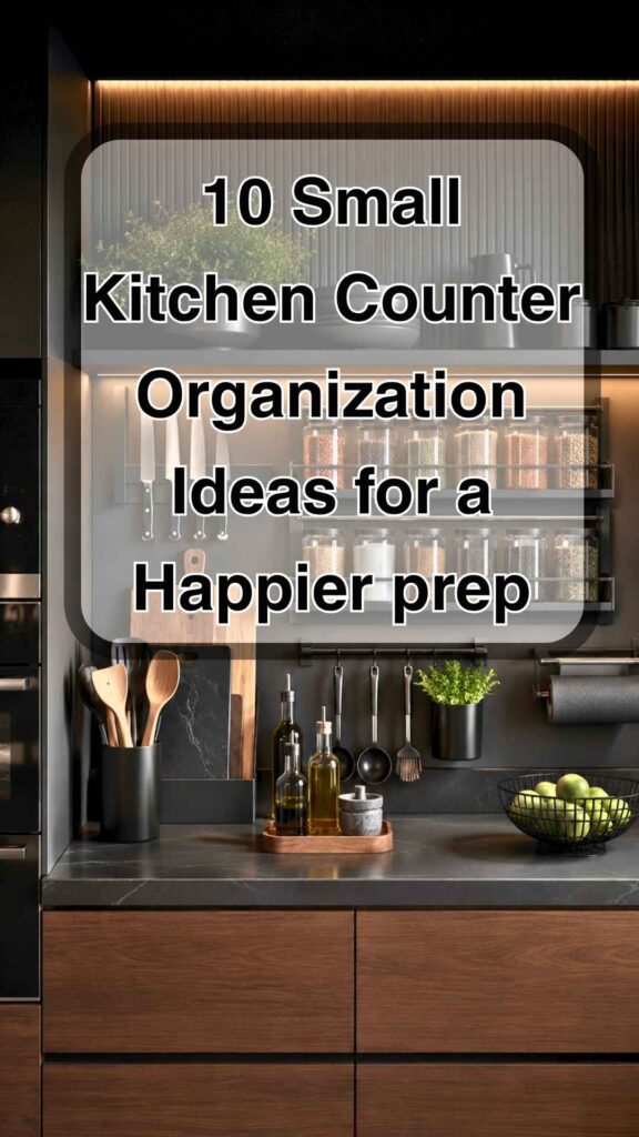 Small Kitchen Counter Organization Ideas