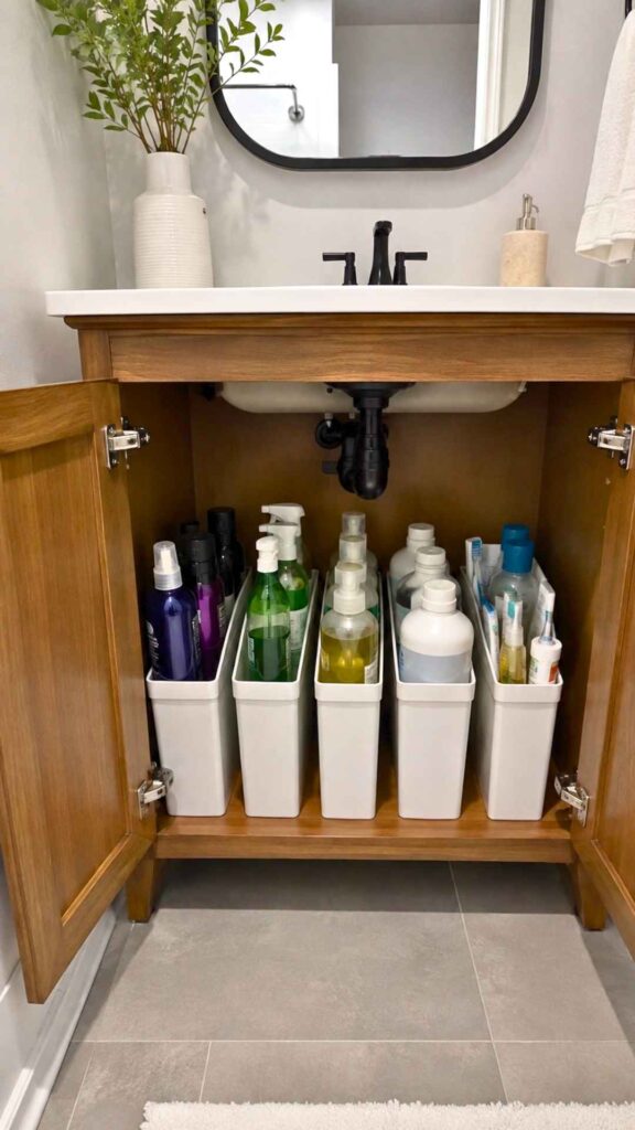 Organize Bottles with Slim Vertical Bins