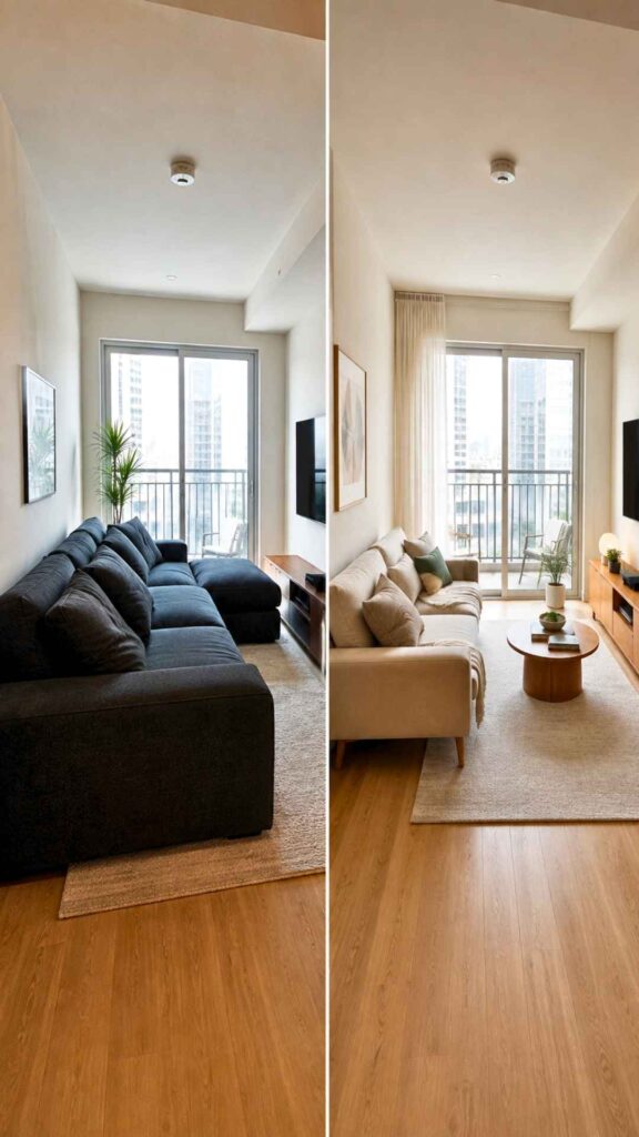 Choosing an Oversized Sofa That Dominates the Entire Room
