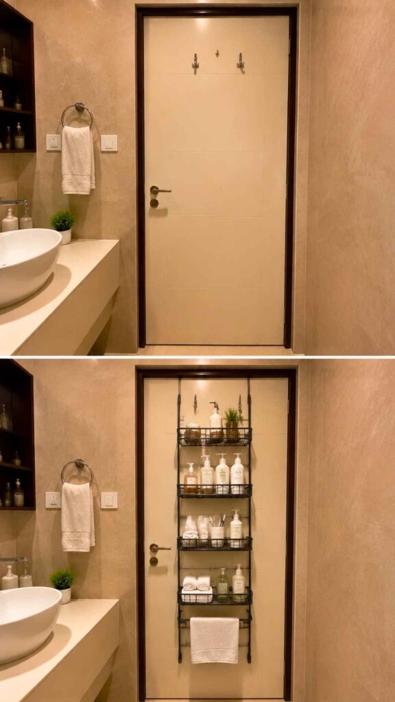 Hidden Organizer Added Behind the Door