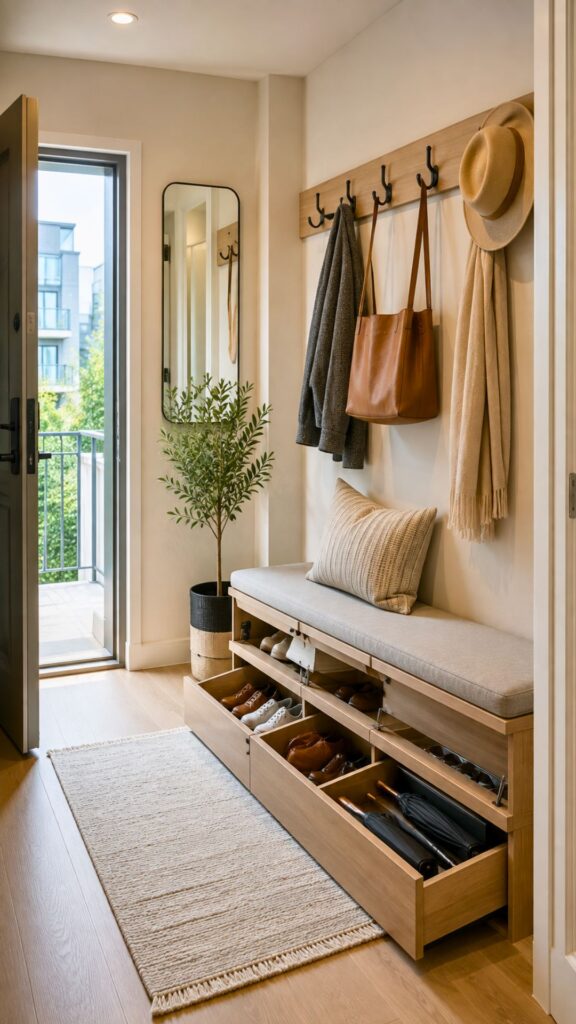 Make the Entry Area a Functional Storage Hub