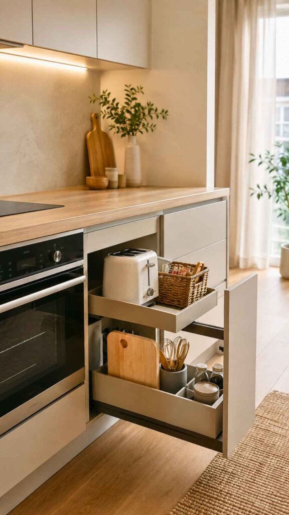 Utilize the Empty Space Under the Kitchen Counter