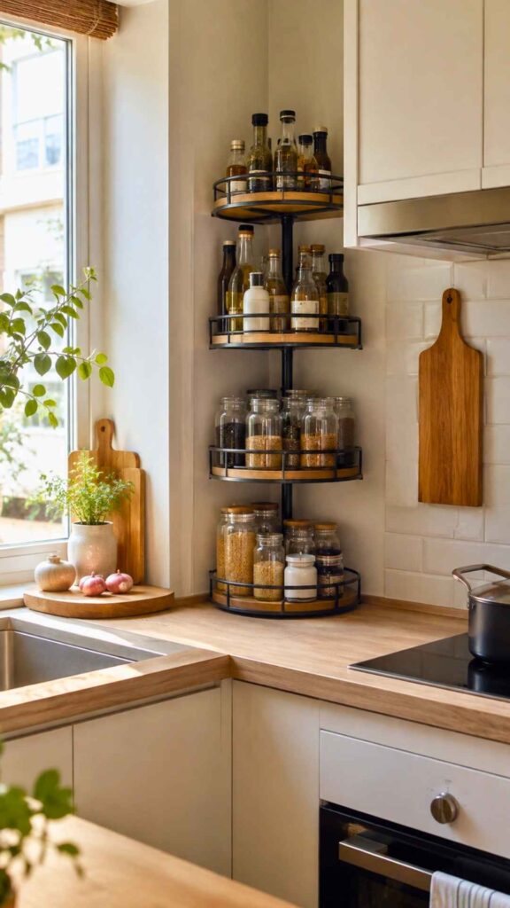 Make Small Kitchen Corners Useful