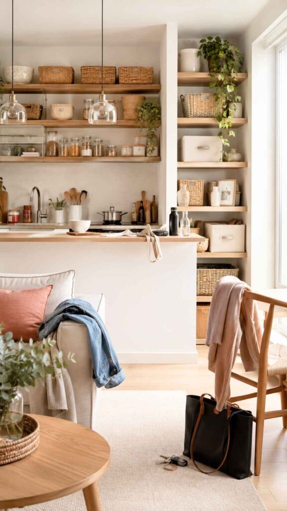 Aesthetic small space storage ideas