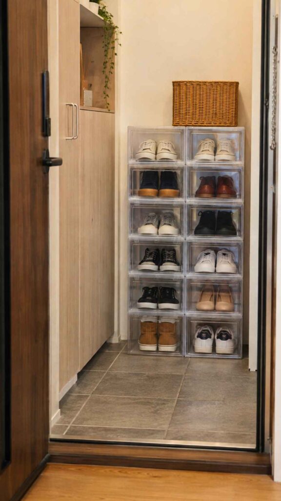 Organize Pairs with Transparent Shoe Boxes