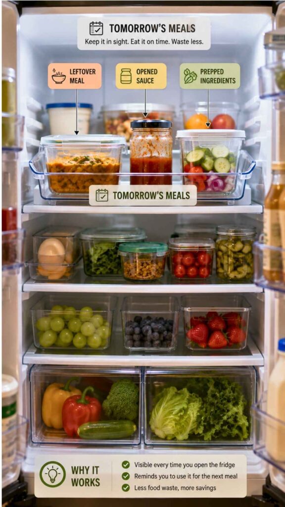 Create a “Tomorrow Zone” for Leftovers