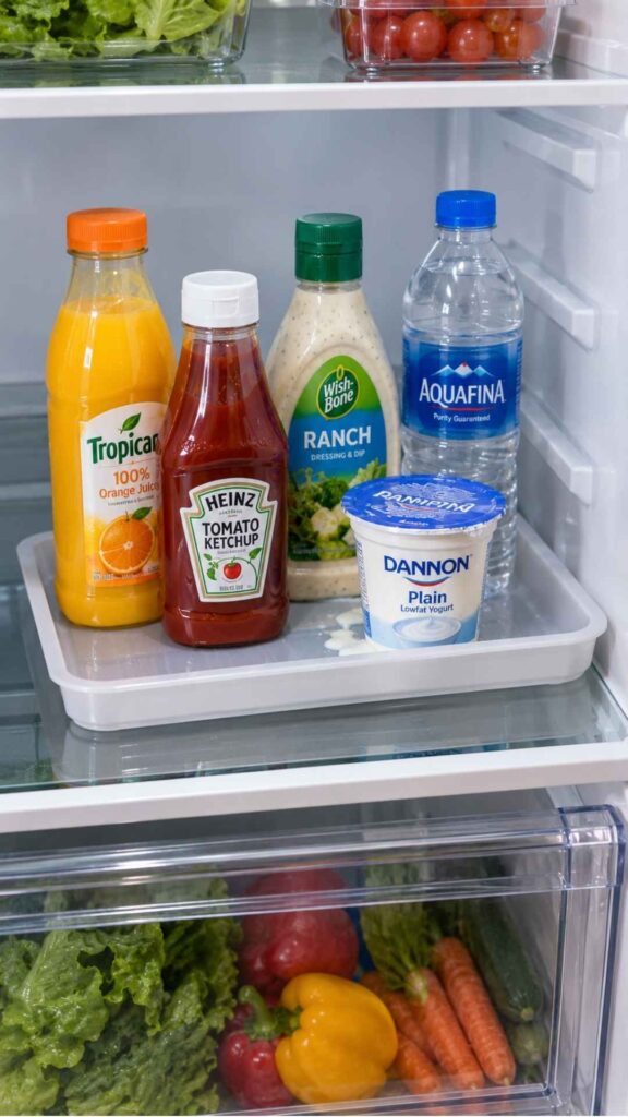Create a “Spill Moat” Instead of Covering the Entire Shelf With a Liner