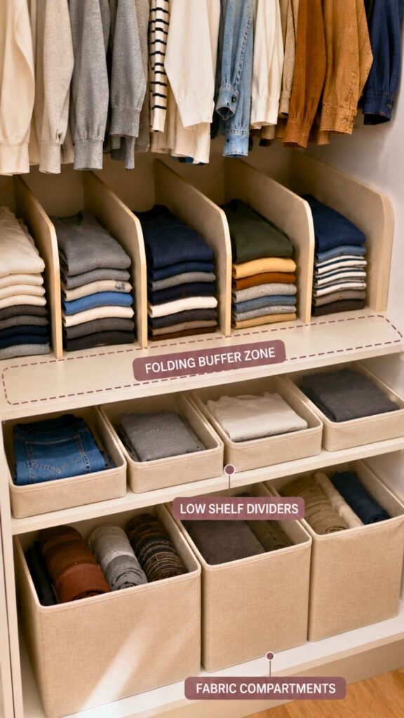 Create a “Folding Buffer” for Clothes That Have No Drawer